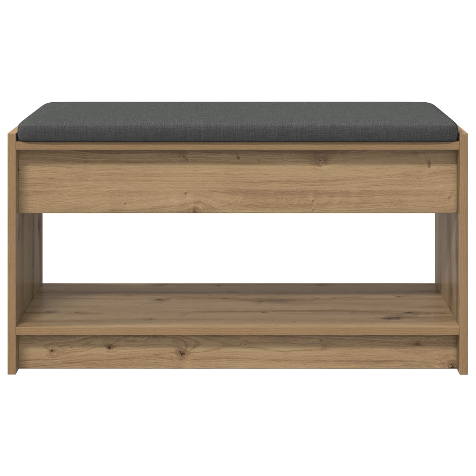 Halbank met kussen met plank Artisan Eik 83 x 38 x 45 cm is nu te koop bij PeponiXL, paradijselijk wonen!