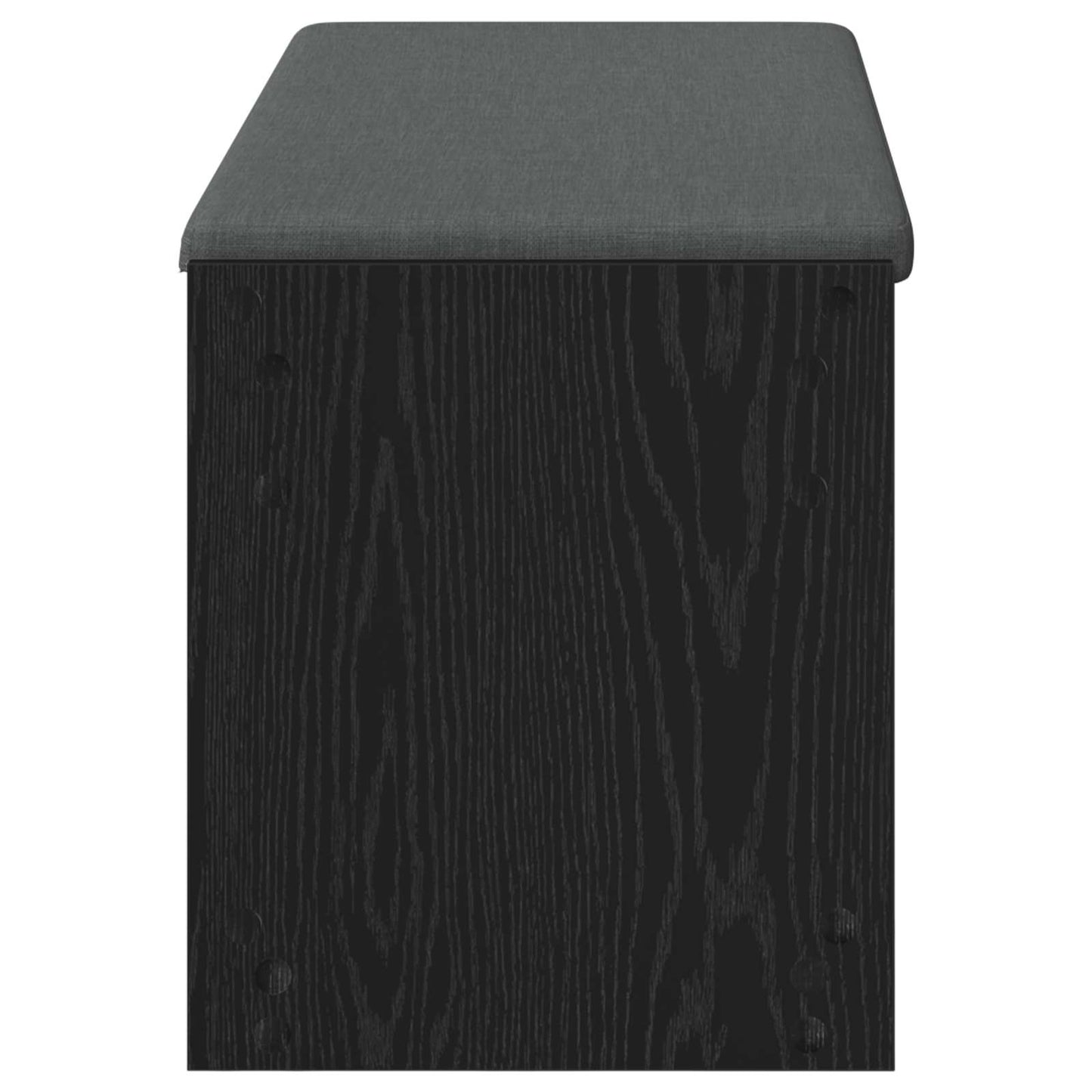 Halbank met kussen met plank Zwarte Eik 103 x 38 x 45 cm is nu te koop bij PeponiXL, paradijselijk wonen!