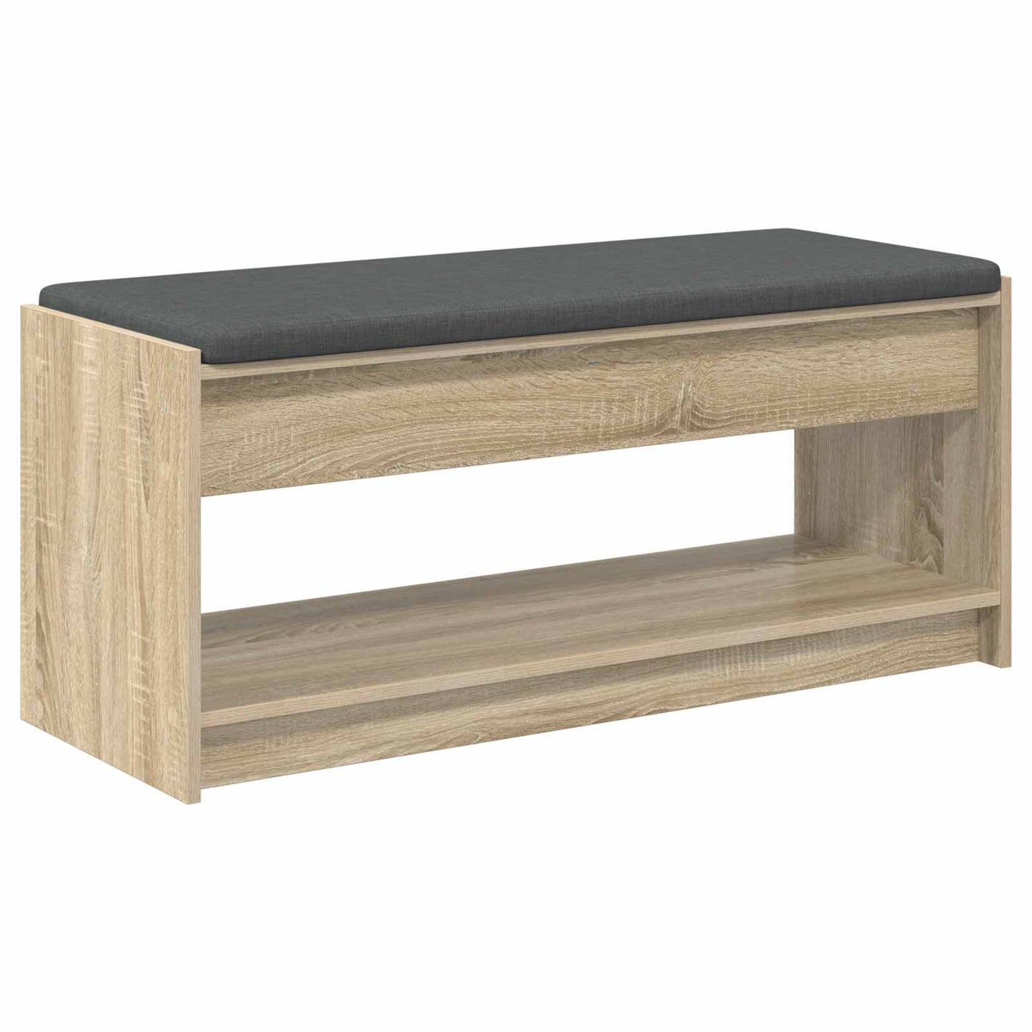 Halbank met kussen met plank Sonoma Eiken 103 x 38 x 45 cm is nu te koop bij PeponiXL, paradijselijk wonen!