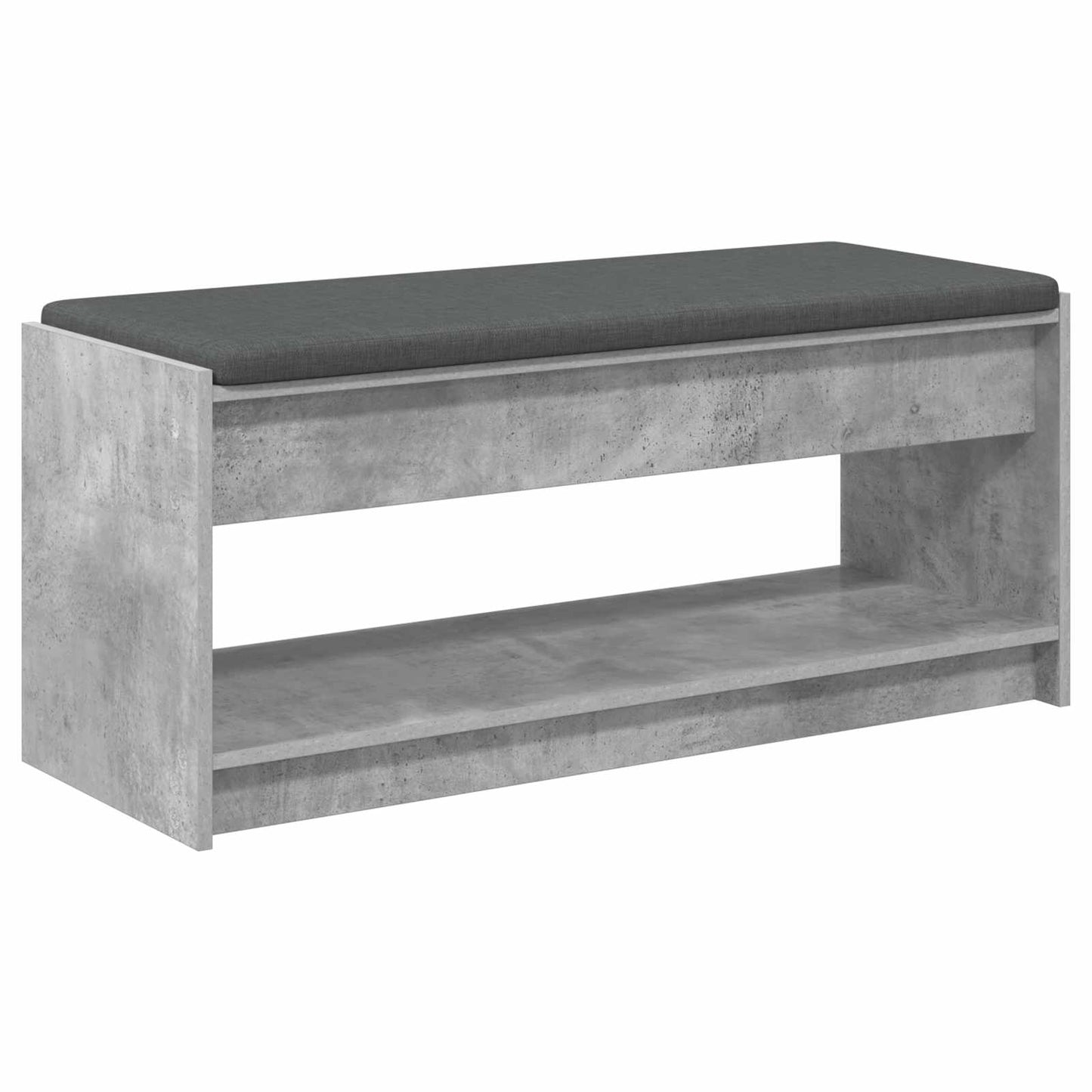 Halbank met kussen met plank Beton Grijs 103 x 38 x 45 cm is nu te koop bij PeponiXL, paradijselijk wonen!