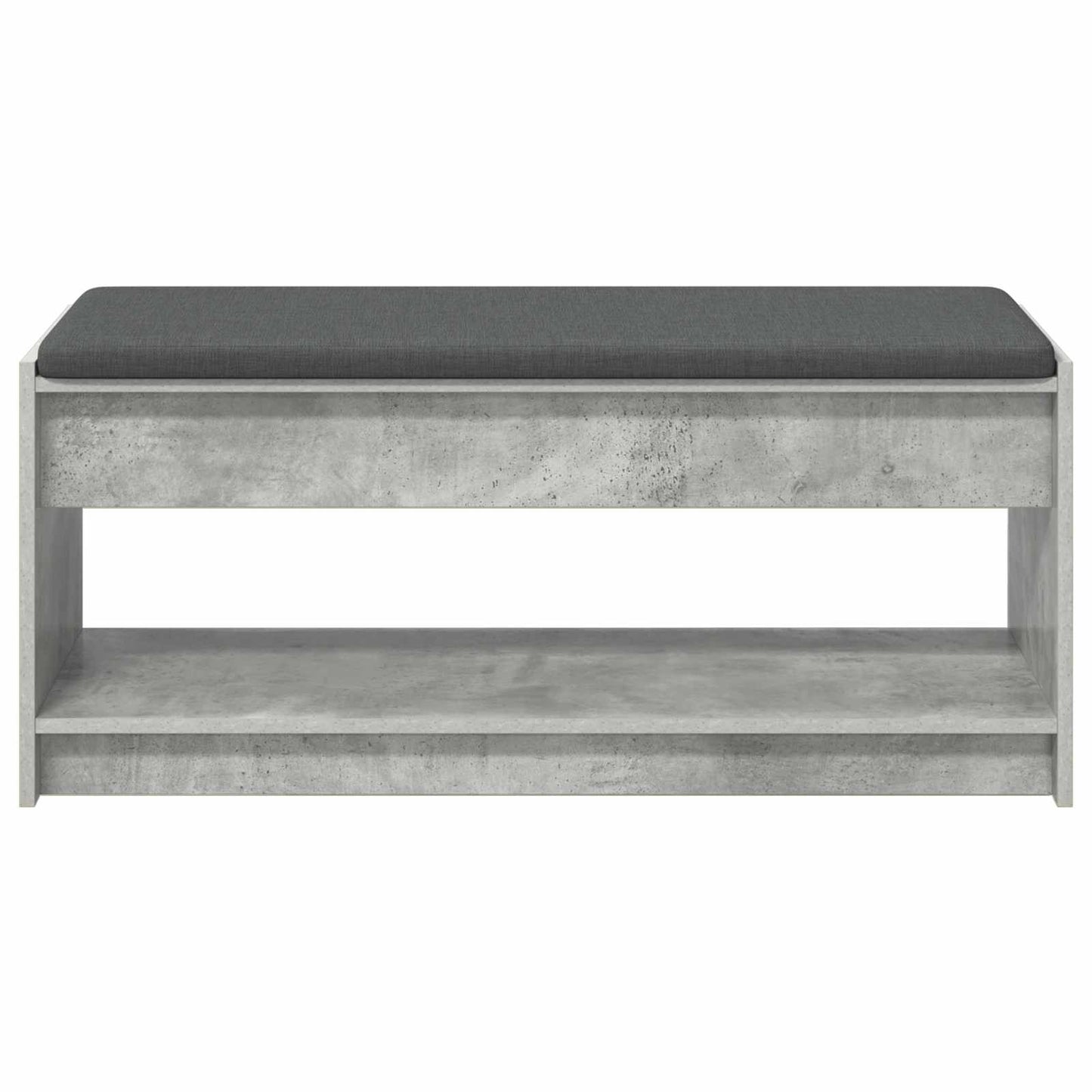 Halbank met kussen met plank Beton Grijs 103 x 38 x 45 cm is nu te koop bij PeponiXL, paradijselijk wonen!