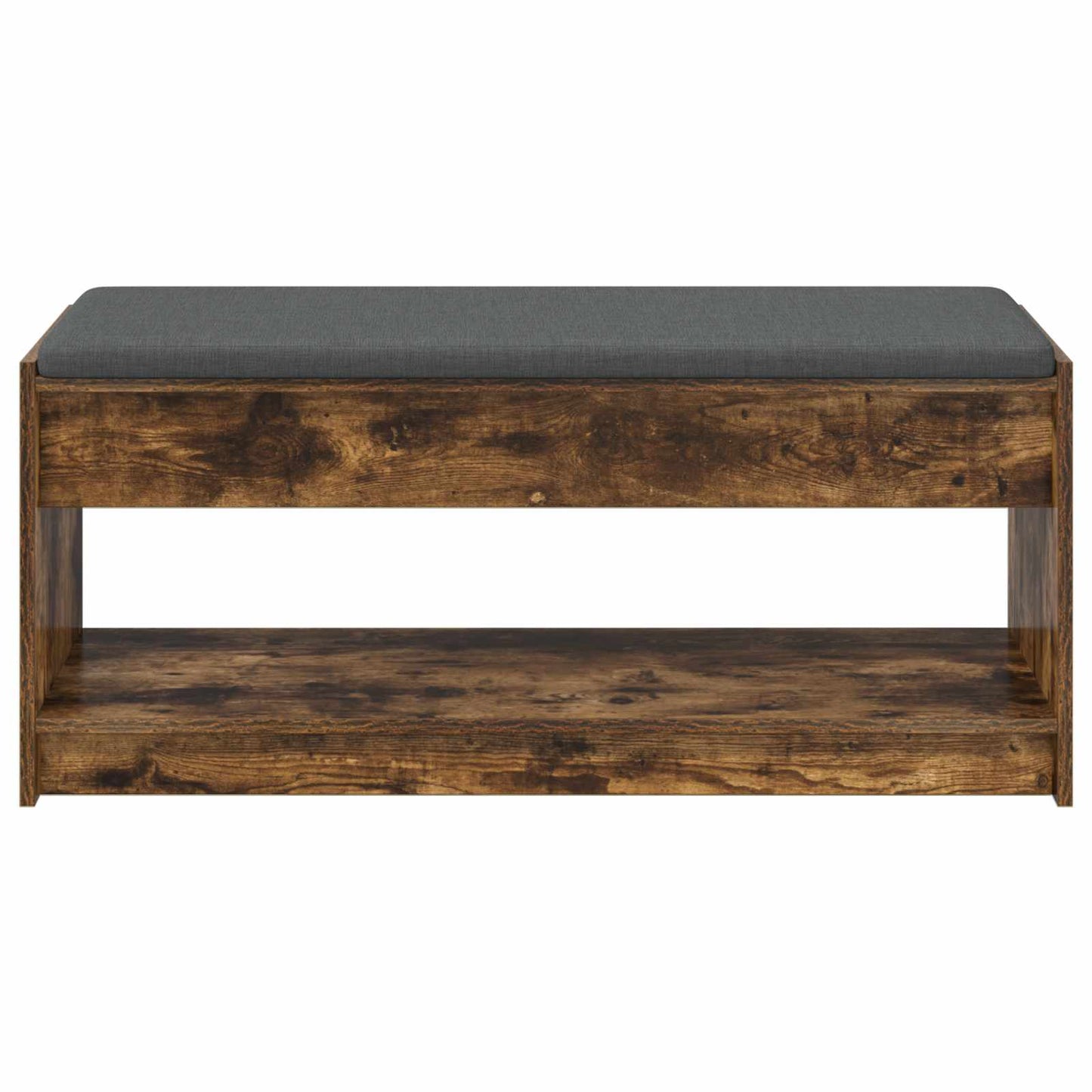 Halbank met kussen met plank Gerookte Eik 103 x 38 x 45 cm is nu te koop bij PeponiXL, paradijselijk wonen!