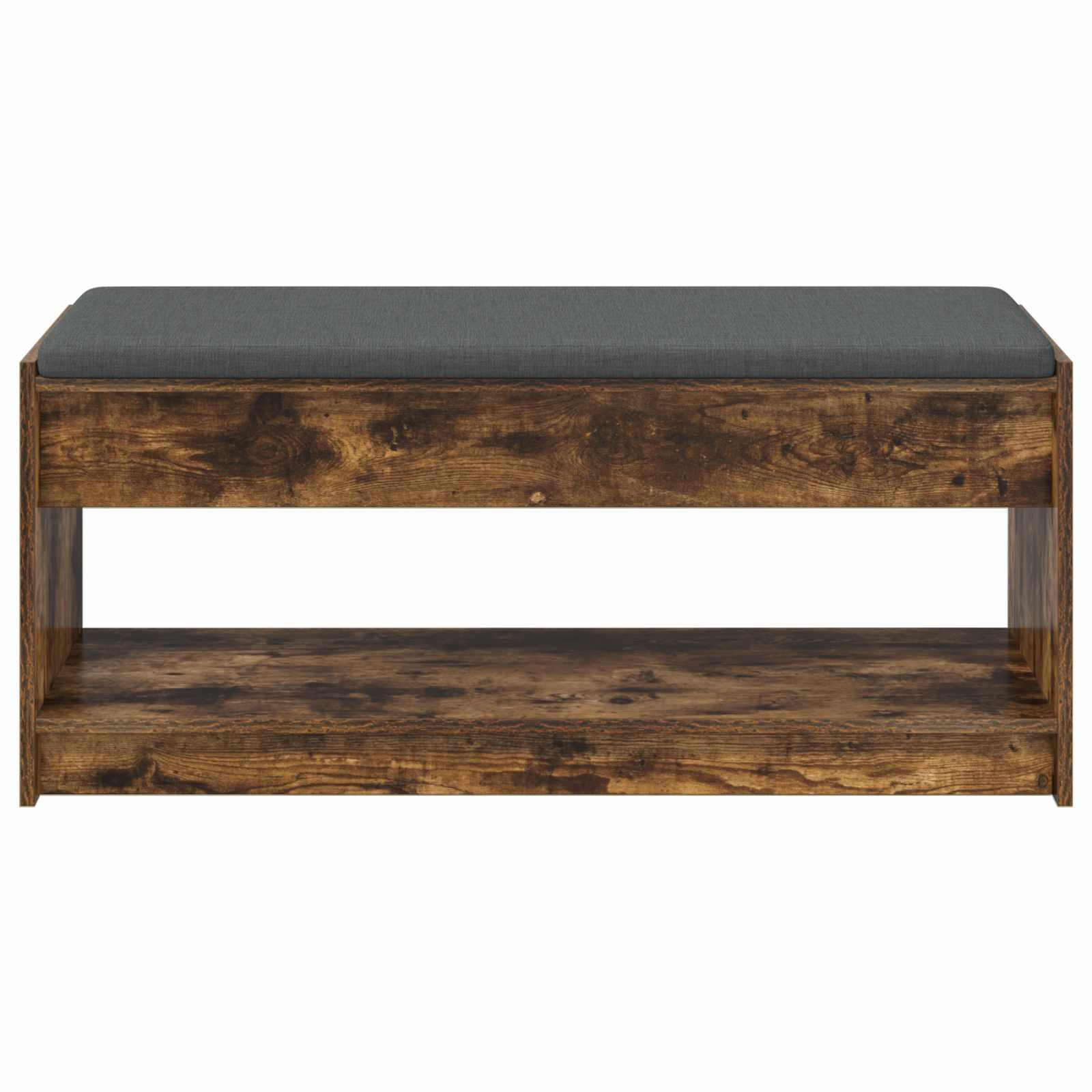 Halbank met kussen met plank Gerookte Eik 103 x 38 x 45 cm is nu te koop bij PeponiXL, paradijselijk wonen!