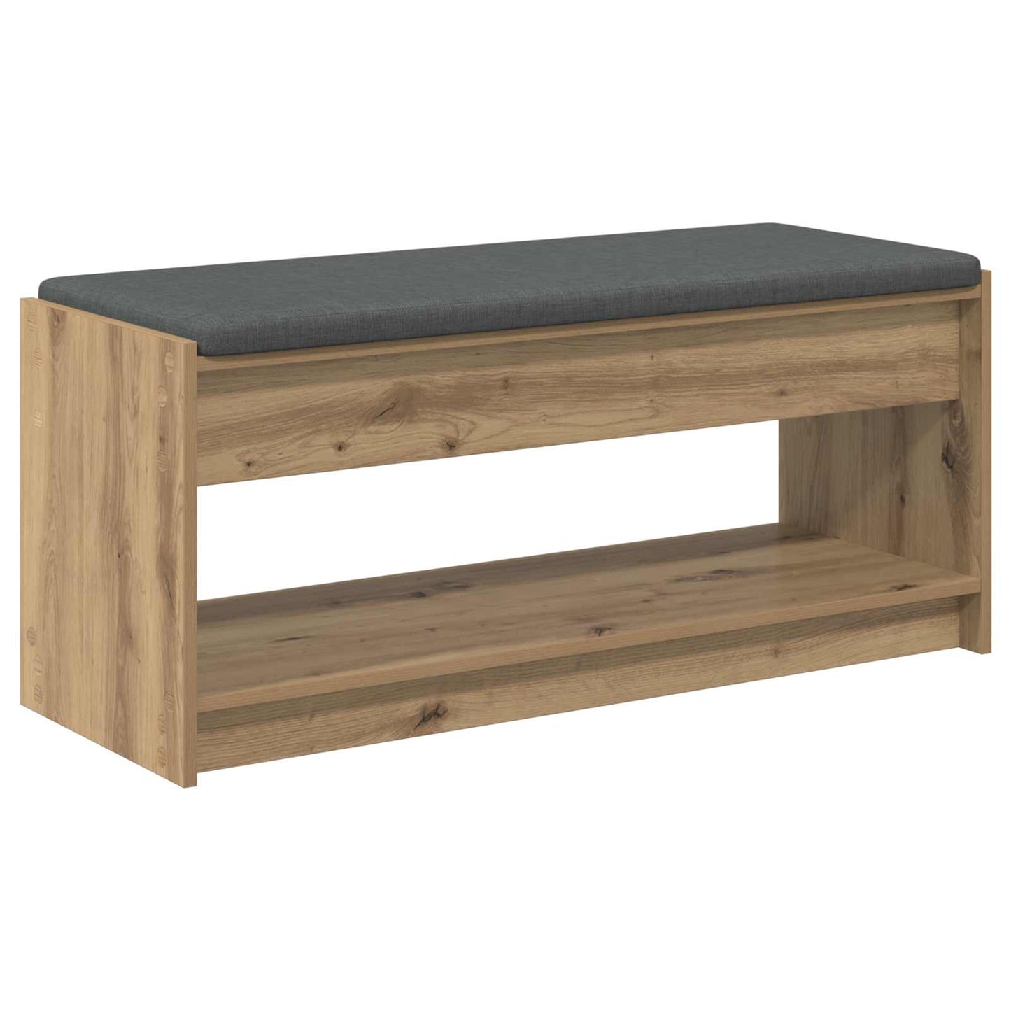 Halbank met kussen met plank Artisan Eik 103 x 38 x 45 cm is nu te koop bij PeponiXL, paradijselijk wonen!