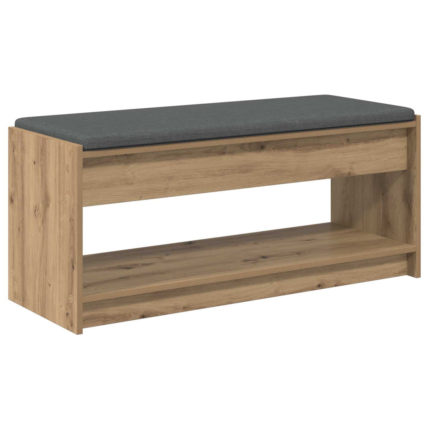 Halbank met kussen met plank Artisan Eik 103 x 38 x 45 cm is nu te koop bij PeponiXL, paradijselijk wonen!