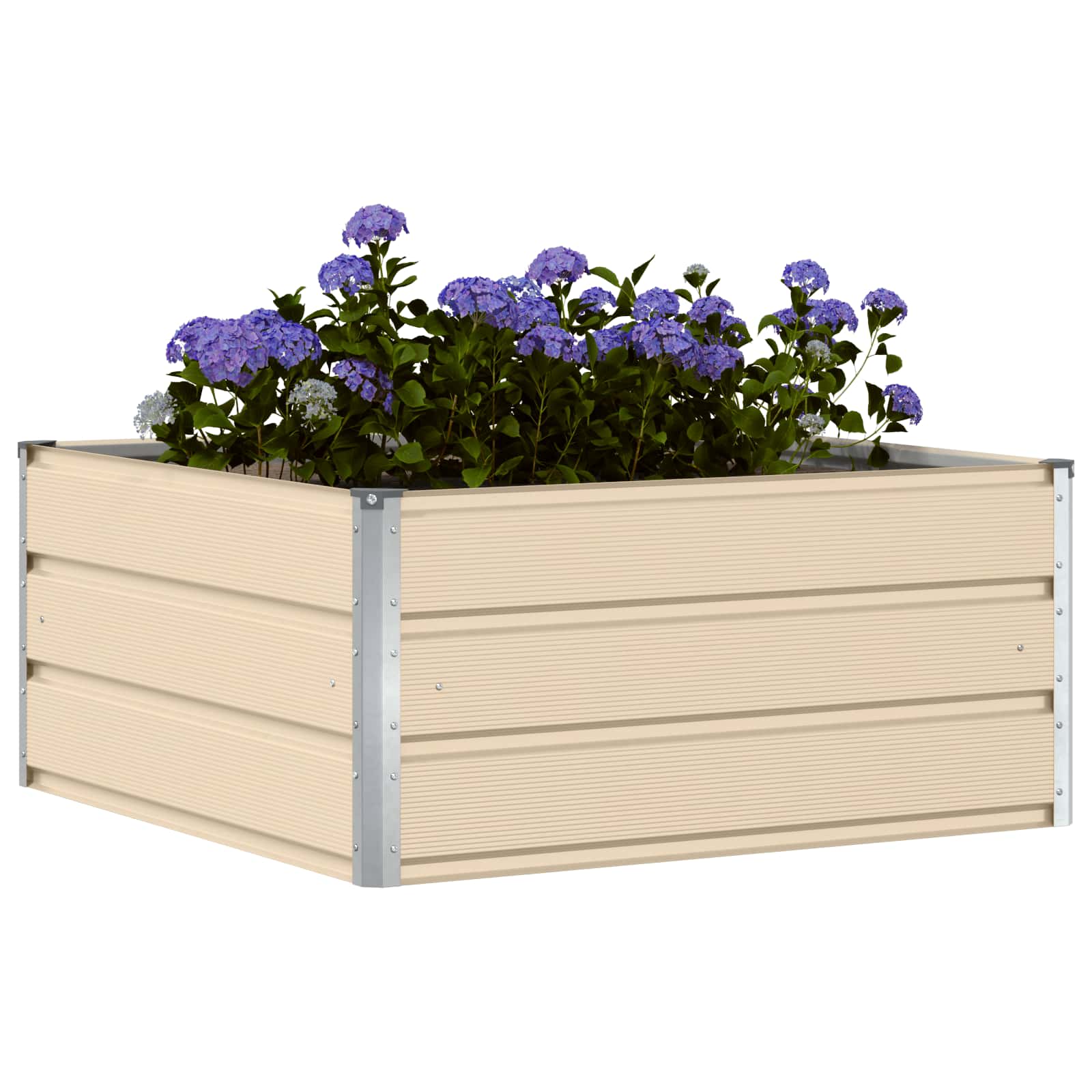 Plantenbak Ivoor 100 x 100 x 45 cm Staal is nu te koop bij PeponiXL, paradijselijk wonen!