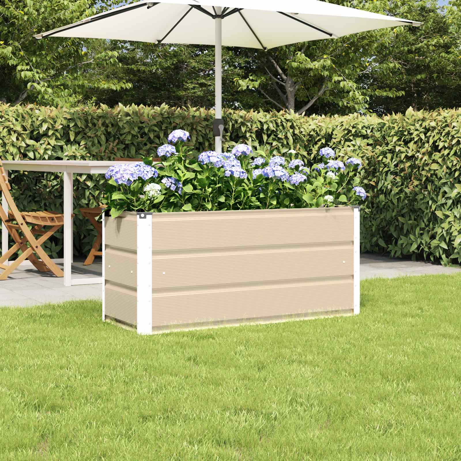 Plantenbak Ivoor 100 x 40 x 45 cm Staal is nu te koop bij PeponiXL, paradijselijk wonen!