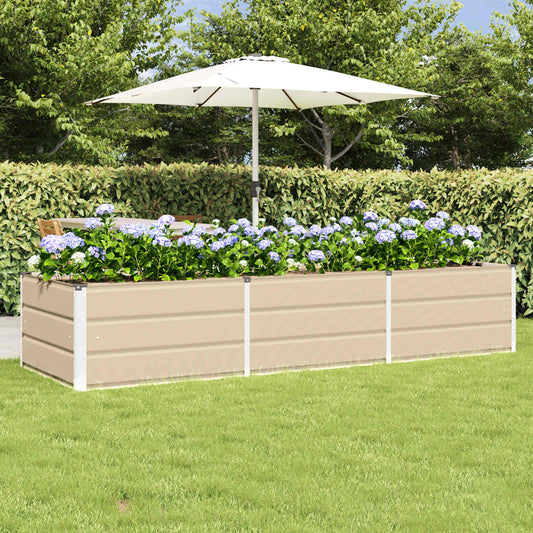 Plantenbak Ivoor 240 x 80 x 45 cm Staal is nu te koop bij PeponiXL, paradijselijk wonen!