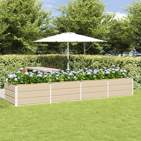 Plantenbak Ivoor 320 x 80 x 45 cm Staal is nu te koop bij PeponiXL, paradijselijk wonen!