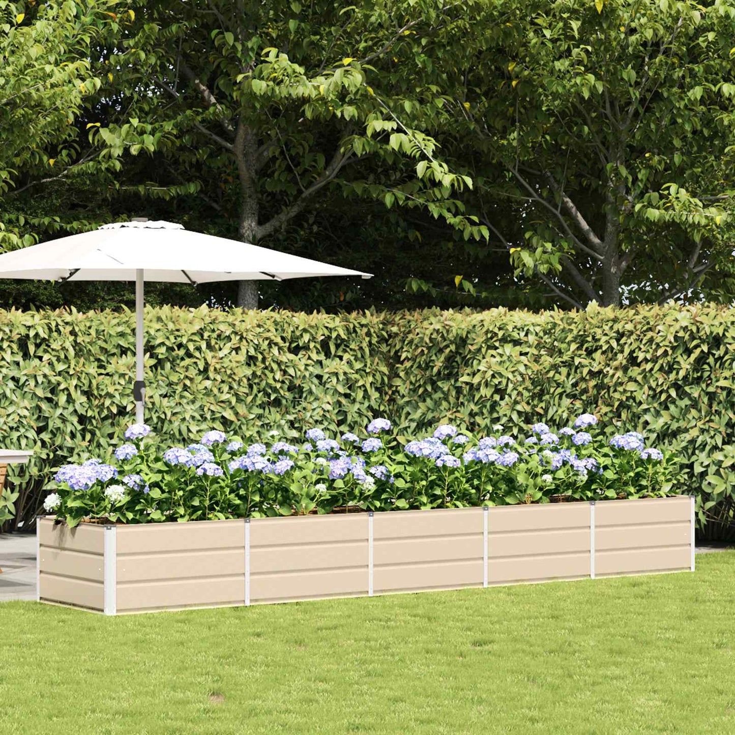 Plantenbak Ivoor 400 x 80 x 45 cm Staal is nu te koop bij PeponiXL, paradijselijk wonen!