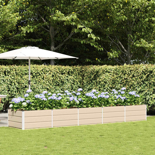 Plantenbak Ivoor 400 x 80 x 45 cm Staal is nu te koop bij PeponiXL, paradijselijk wonen!