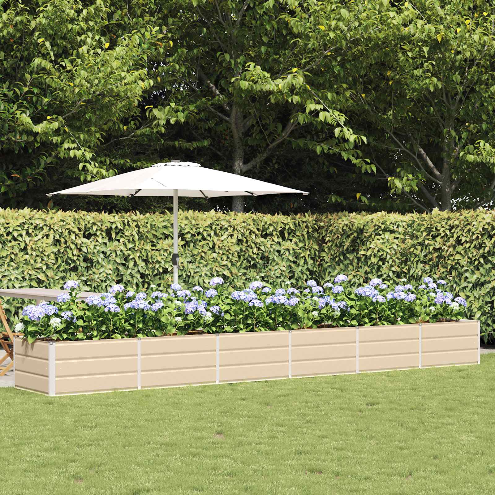 Plantenbak Ivoor 480 x 80 x 45 cm Staal is nu te koop bij PeponiXL, paradijselijk wonen!