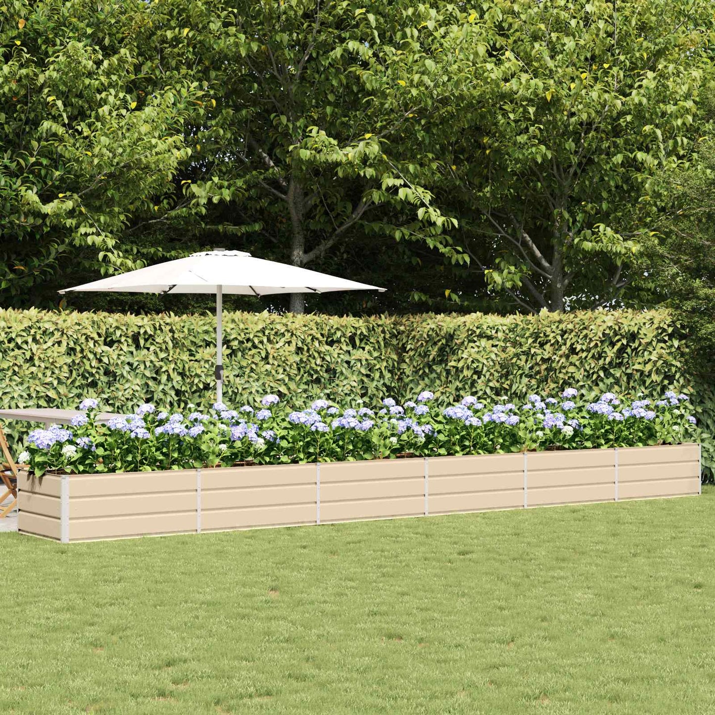 Plantenbak Ivoor 600 x 80 x 45 cm Staal is nu te koop bij PeponiXL, paradijselijk wonen!