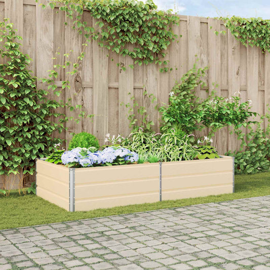 Plantenbak Ivoor 195 x 100 x 45 cm Gegalvaniseerd staal is nu te koop bij PeponiXL, paradijselijk wonen!
