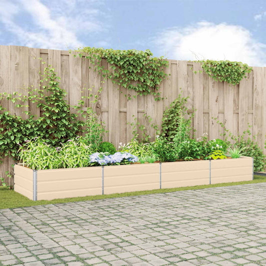 Plantenbak Ivoor 385 x 100 x 45 cm Gegalvaniseerd staal is nu te koop bij PeponiXL, paradijselijk wonen!