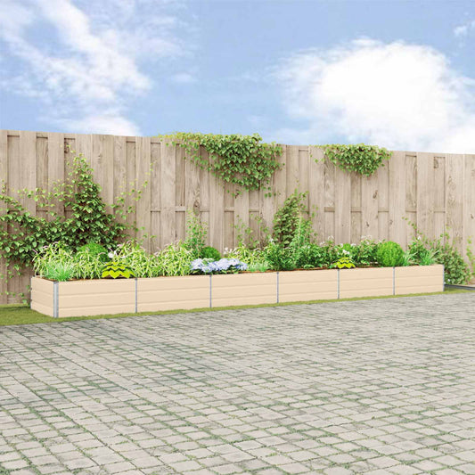 Plantenbak Ivoor 580 x 100 x 45 cm Gegalvaniseerd staal is nu te koop bij PeponiXL, paradijselijk wonen!