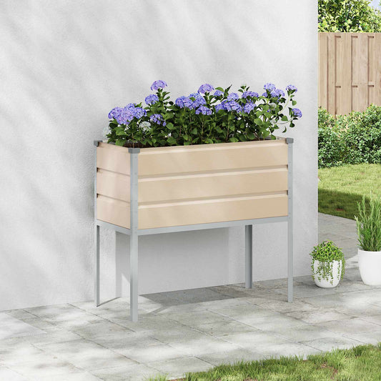 Plantenbak Ivoor 100 x 45 x 90 cm Gegalvaniseerd staal is nu te koop bij PeponiXL, paradijselijk wonen!