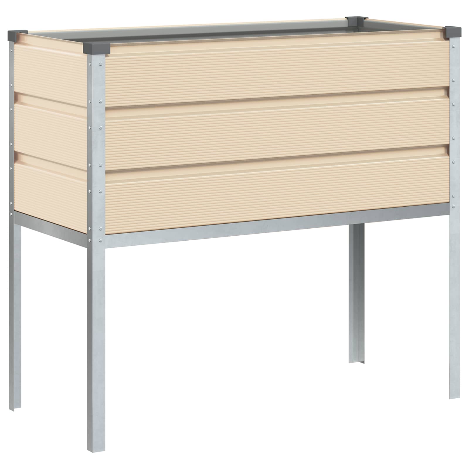 Plantenbak Ivoor 100 x 45 x 90 cm Gegalvaniseerd staal is nu te koop bij PeponiXL, paradijselijk wonen!