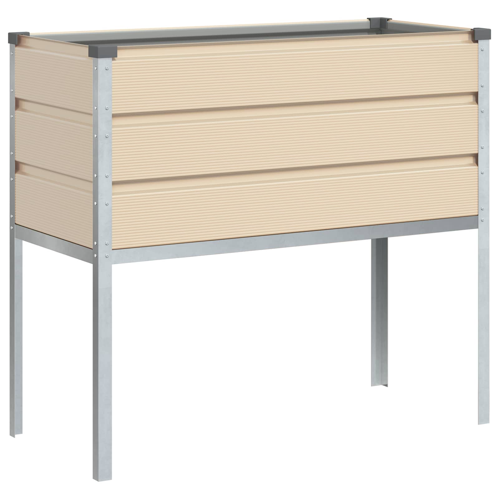 Plantenbak Ivoor 100 x 45 x 90 cm Gegalvaniseerd staal is nu te koop bij PeponiXL, paradijselijk wonen!