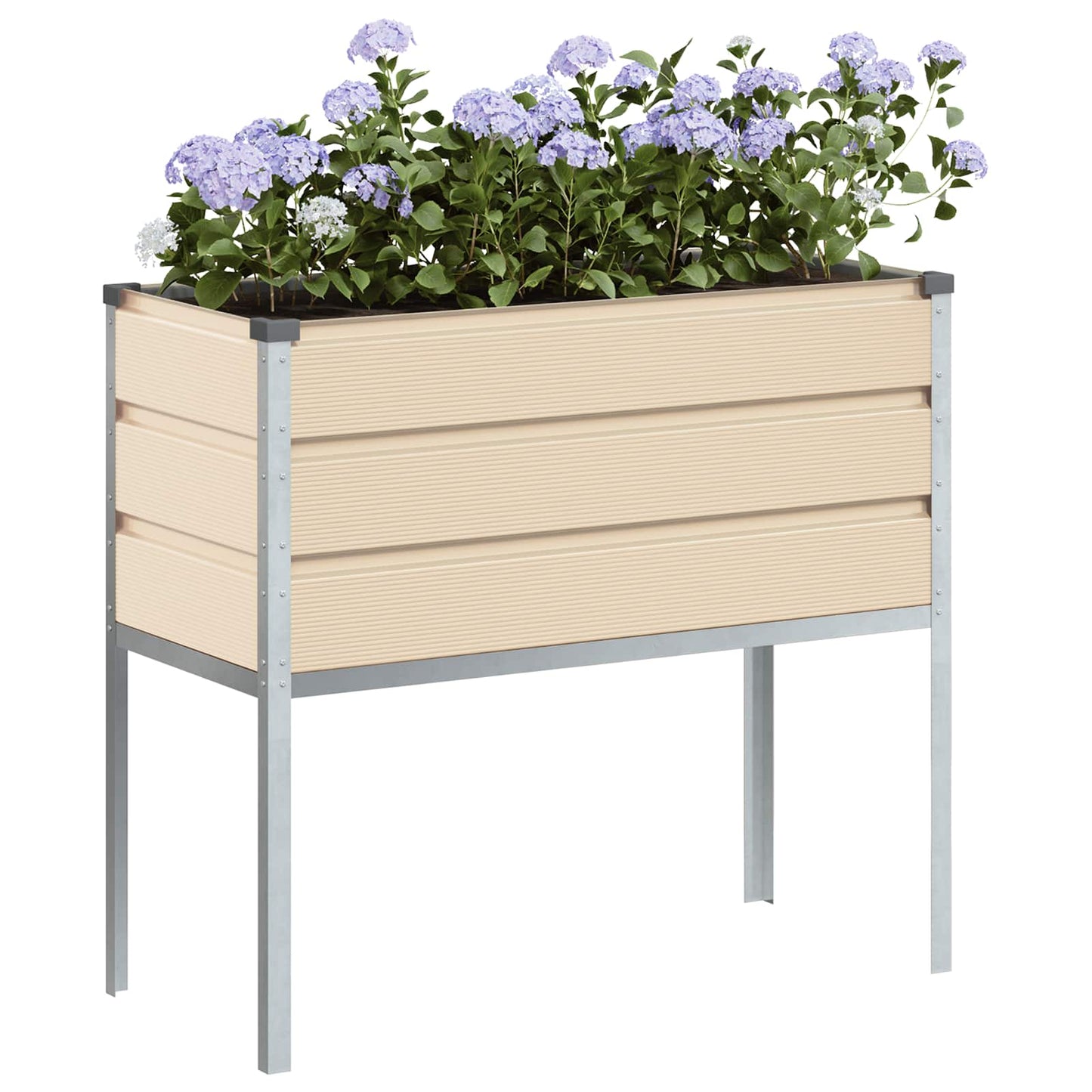 Plantenbak Ivoor 100 x 45 x 90 cm Gegalvaniseerd staal is nu te koop bij PeponiXL, paradijselijk wonen!