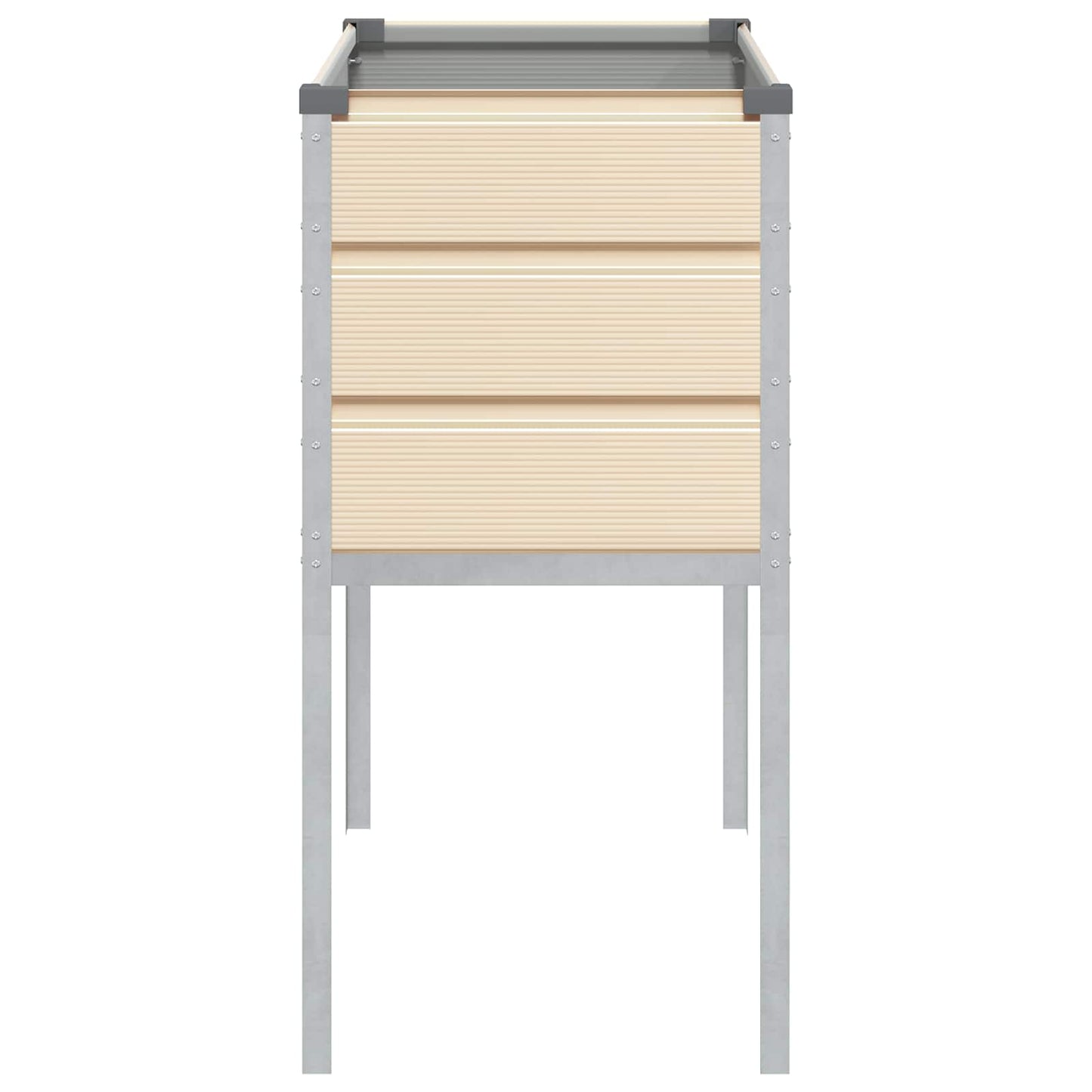 Plantenbak Ivoor 100 x 45 x 90 cm Gegalvaniseerd staal is nu te koop bij PeponiXL, paradijselijk wonen!