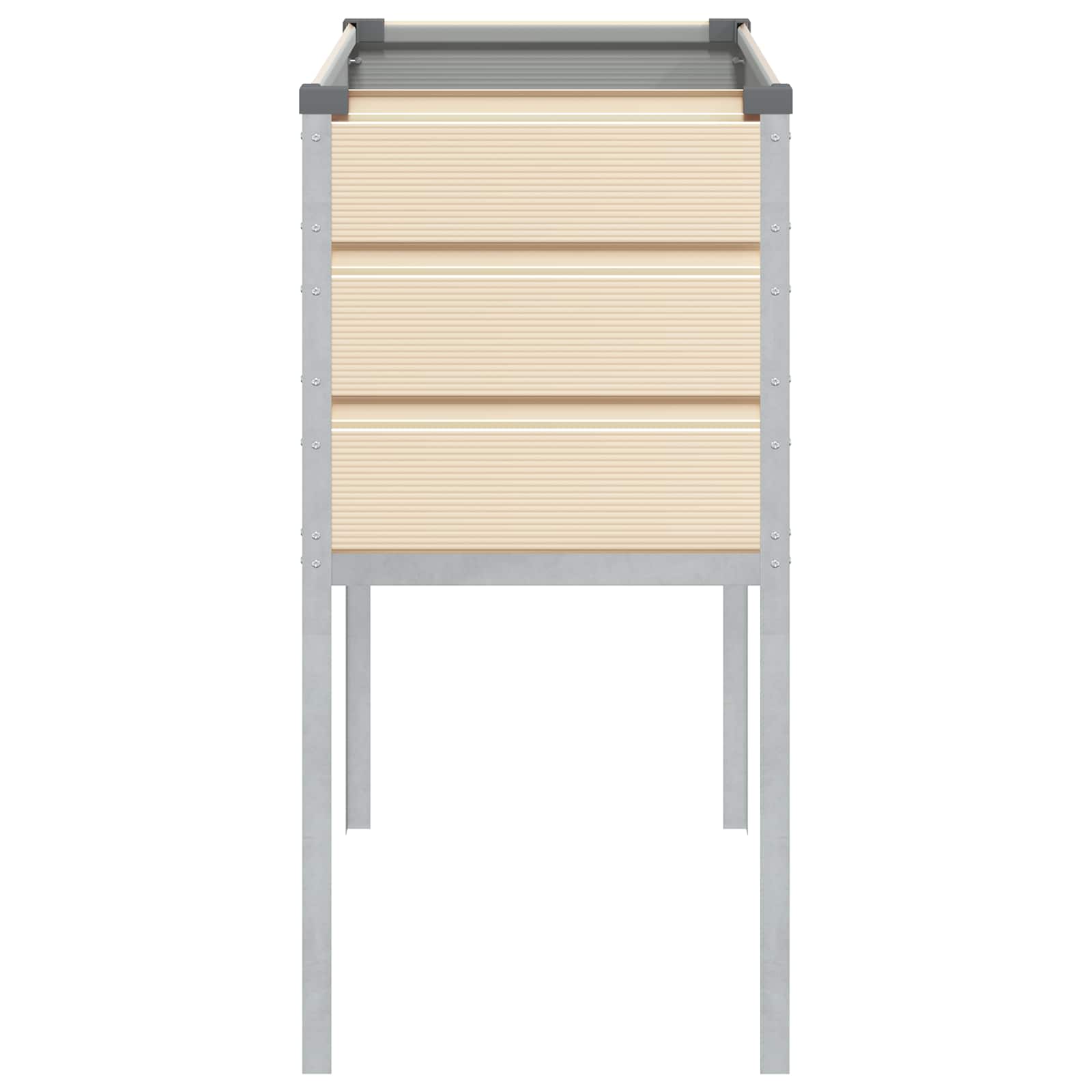Plantenbak Ivoor 100 x 45 x 90 cm Gegalvaniseerd staal is nu te koop bij PeponiXL, paradijselijk wonen!