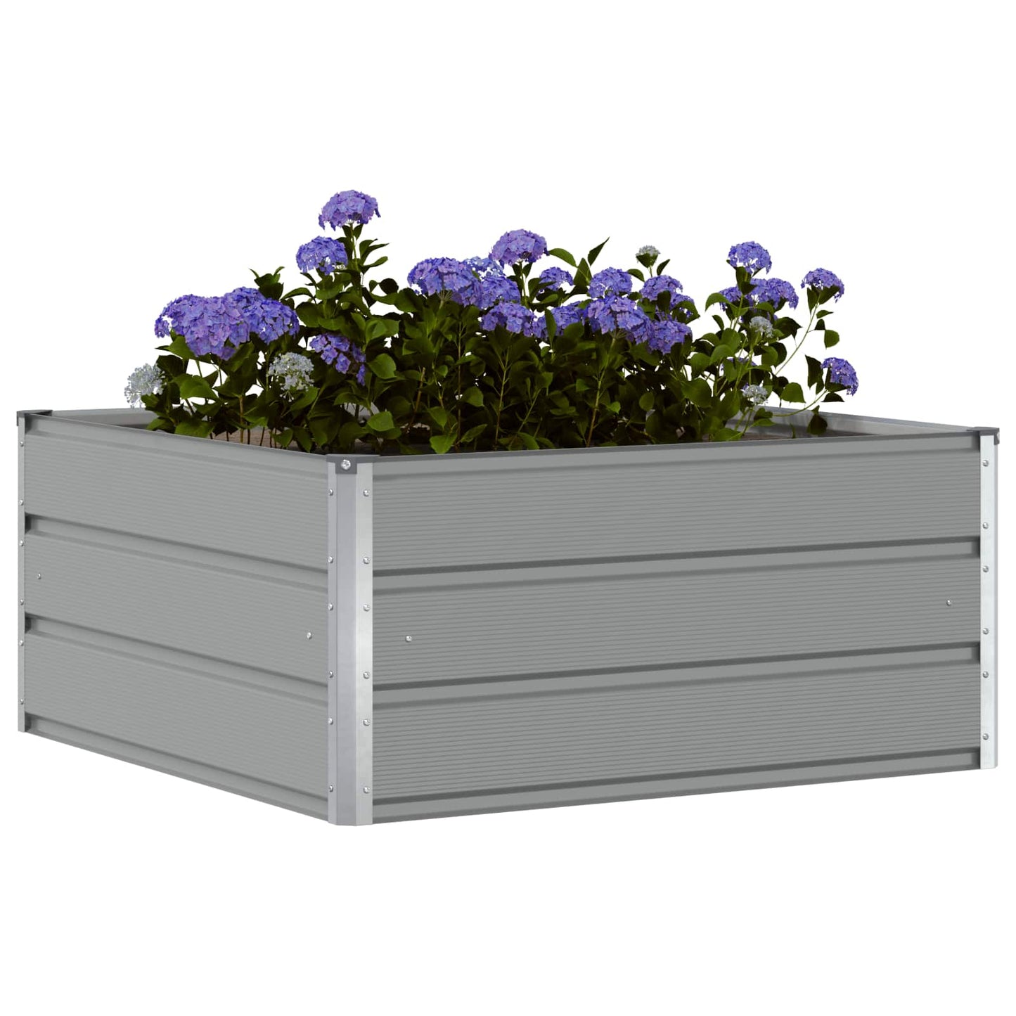 Plantenbak Lichtgrijs 100 x 100 x 45 cm Staal is nu te koop bij PeponiXL, paradijselijk wonen!