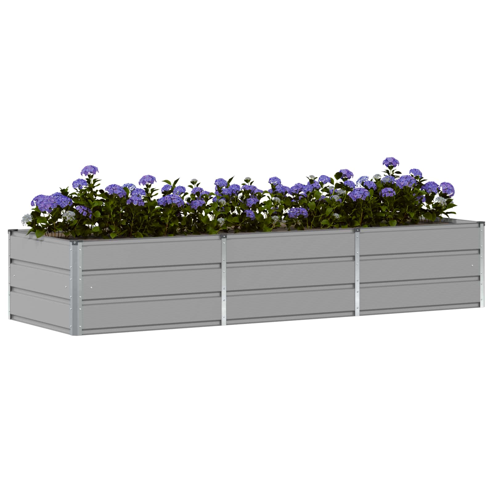 Plantenbak Lichtgrijs 240 x 80 x 45 cm Staal is nu te koop bij PeponiXL, paradijselijk wonen!