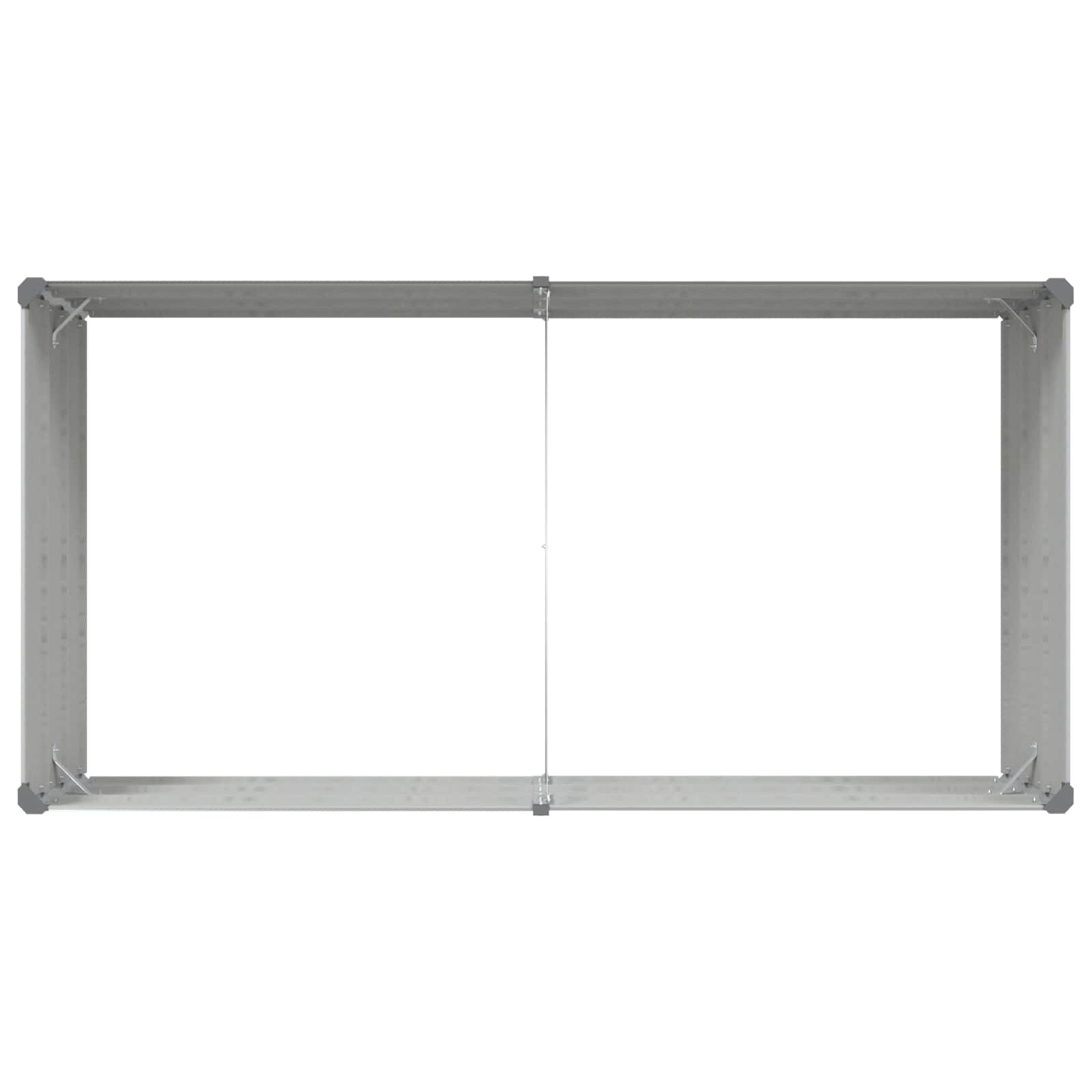 Plantenbak Lichtgrijs 195 x 100 x 45 cm Gegalvaniseerd staal is nu te koop bij PeponiXL, paradijselijk wonen!