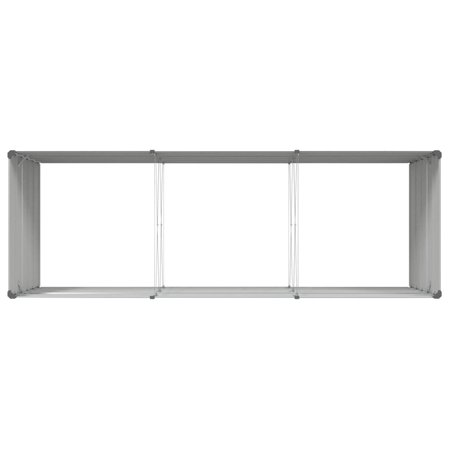 Plantenbak Lichtgrijs 290 x 100 x 75 cm Gegalvaniseerd staal is nu te koop bij PeponiXL, paradijselijk wonen!