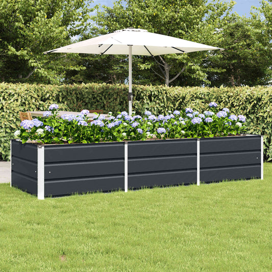 Plantenbak Antraciet 240 x 80 x 45 cm Staal is nu te koop bij PeponiXL, paradijselijk wonen!