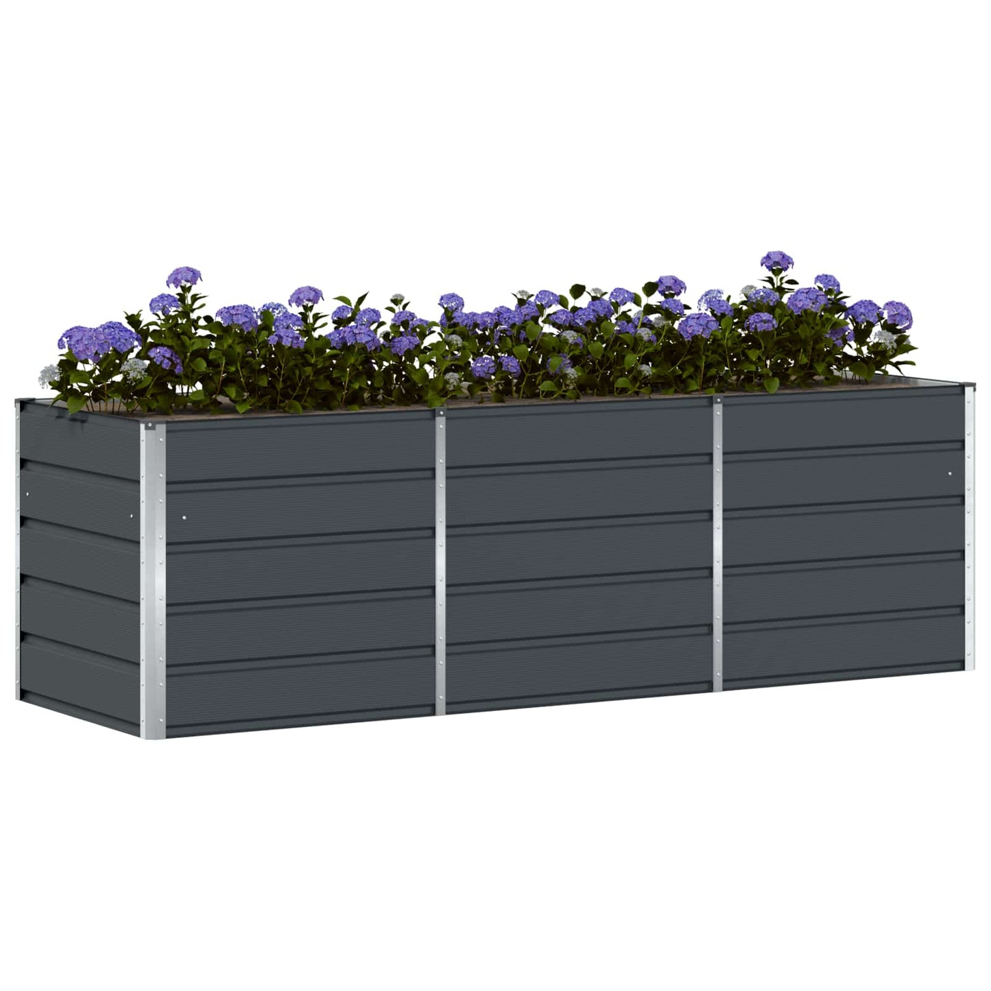 Plantenbak Antraciet 240 x 80 x 75 cm Staal is nu te koop bij PeponiXL, paradijselijk wonen!