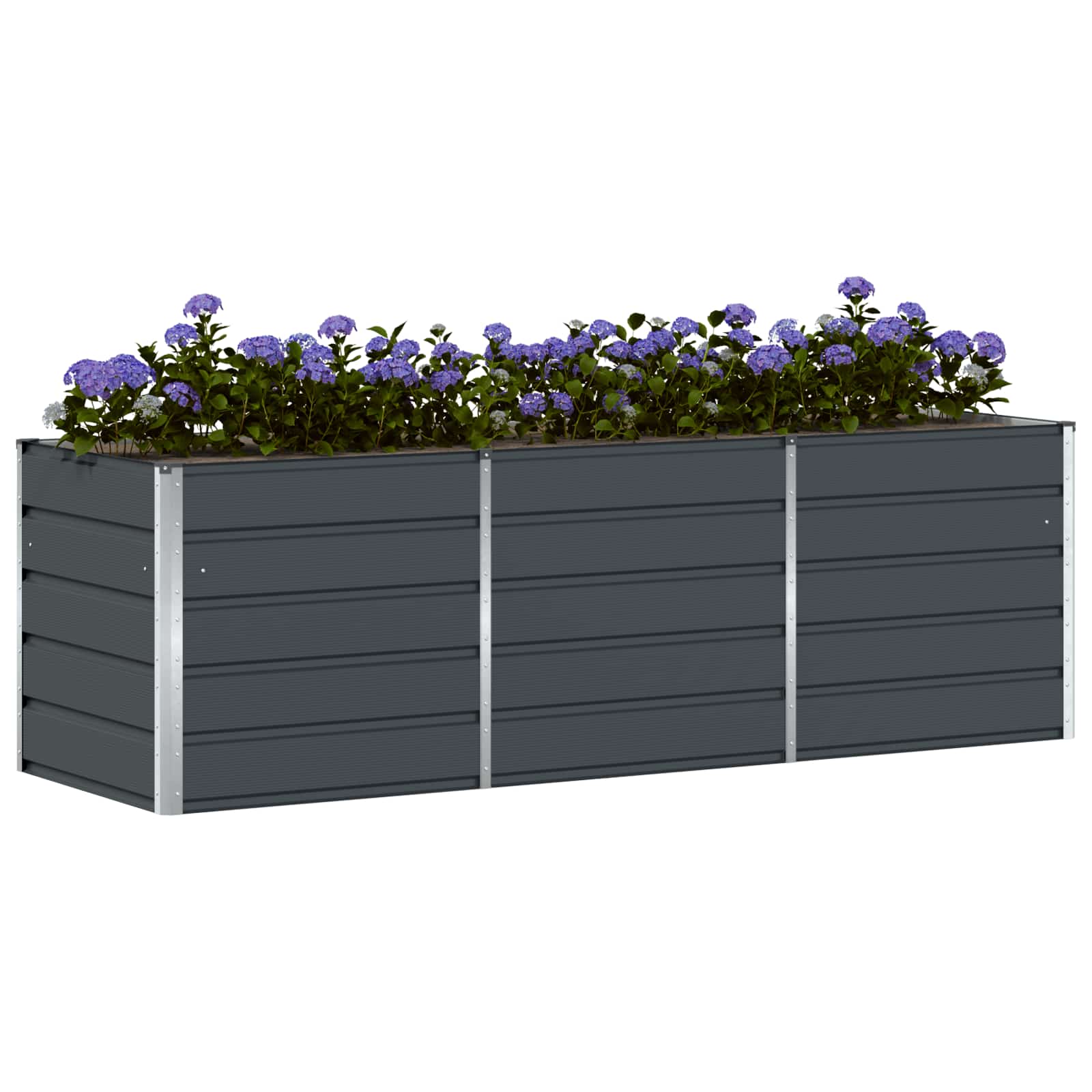 Plantenbak Antraciet 240 x 80 x 75 cm Staal is nu te koop bij PeponiXL, paradijselijk wonen!