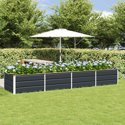 Plantenbak Antraciet 320 x 80 x 45 cm Staal is nu te koop bij PeponiXL, paradijselijk wonen!
