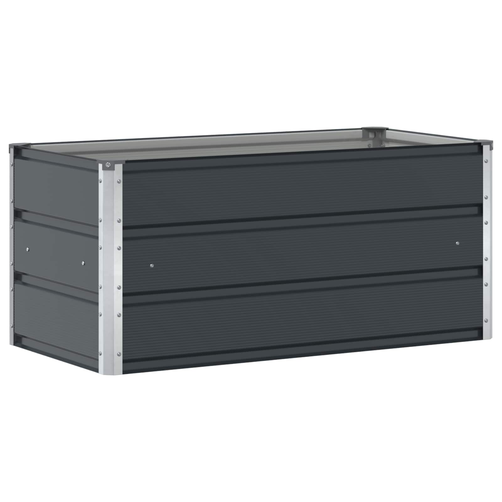 Plantenbak Antraciet 100 x 50 x 45 cm Gegalvaniseerd staal is nu te koop bij PeponiXL, paradijselijk wonen!