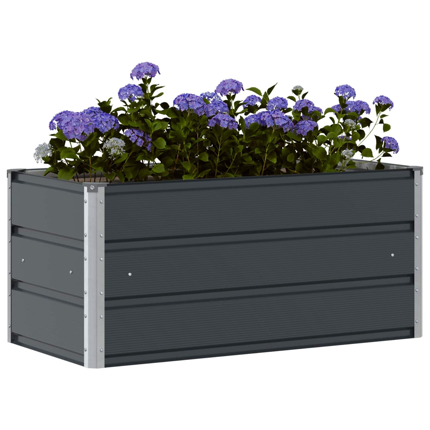 Plantenbak Antraciet 100 x 50 x 45 cm Gegalvaniseerd staal is nu te koop bij PeponiXL, paradijselijk wonen!