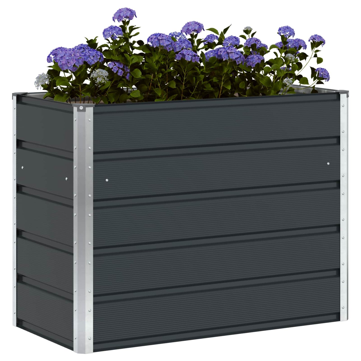 Plantenbak Antraciet 100 x 50 x 75 cm Gegalvaniseerd staal is nu te koop bij PeponiXL, paradijselijk wonen!