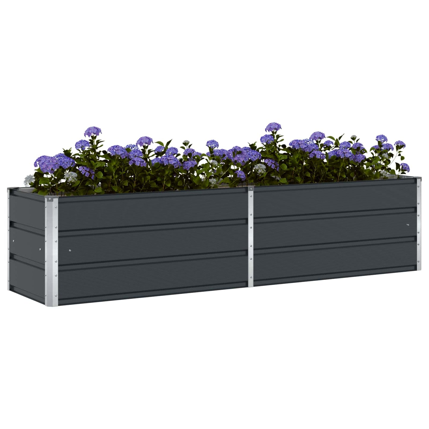 Plantenbak Antraciet 195 x 50 x 45 cm Gegalvaniseerd staal is nu te koop bij PeponiXL, paradijselijk wonen!