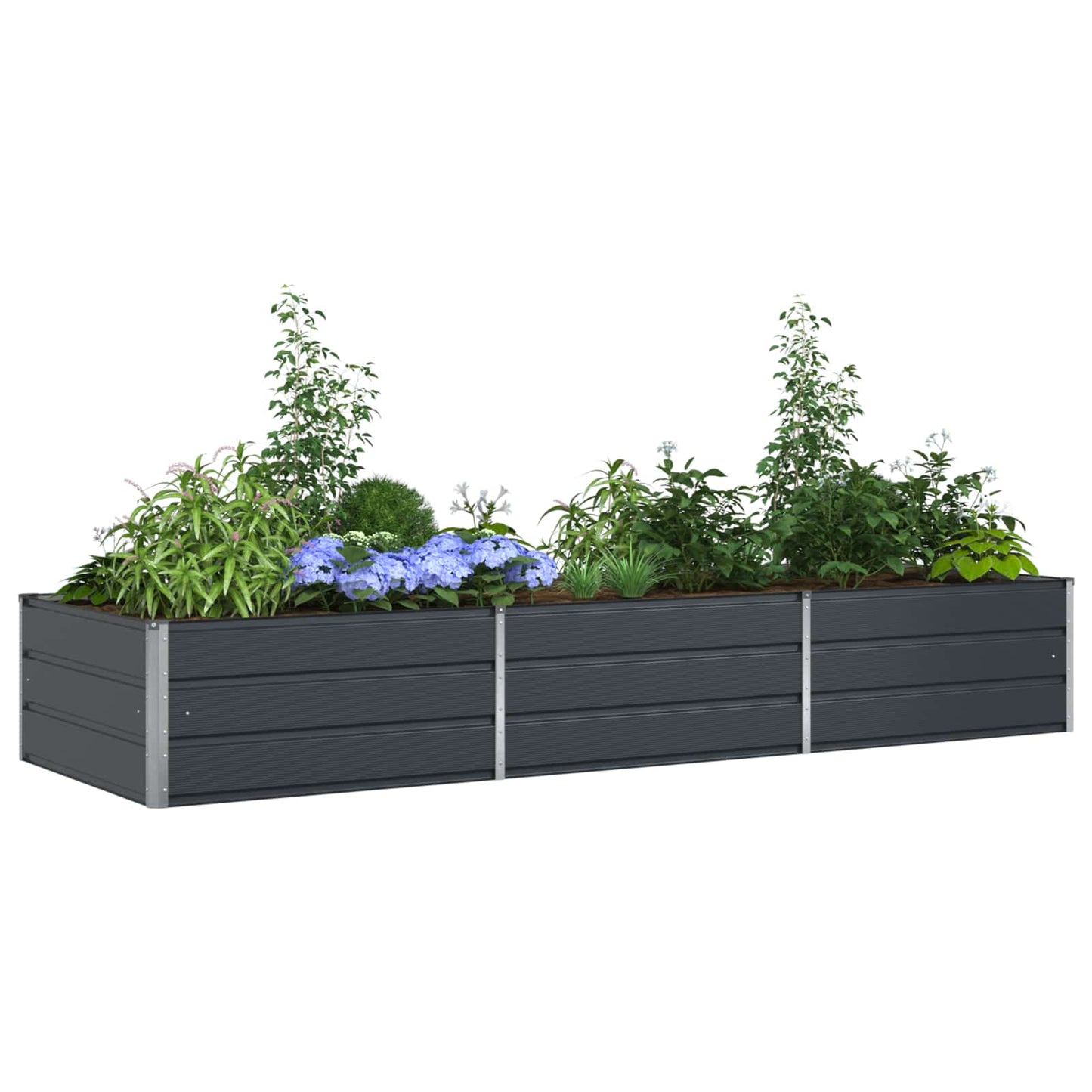 Plantenbak Antraciet 290 x 100 x 45 cm Gegalvaniseerd staal is nu te koop bij PeponiXL, paradijselijk wonen!