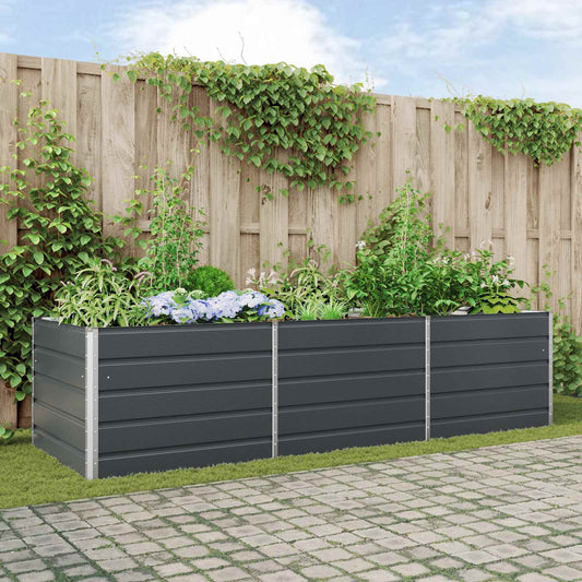 Plantenbak Antraciet 290 x 100 x 75 cm Gegalvaniseerd staal is nu te koop bij PeponiXL, paradijselijk wonen!
