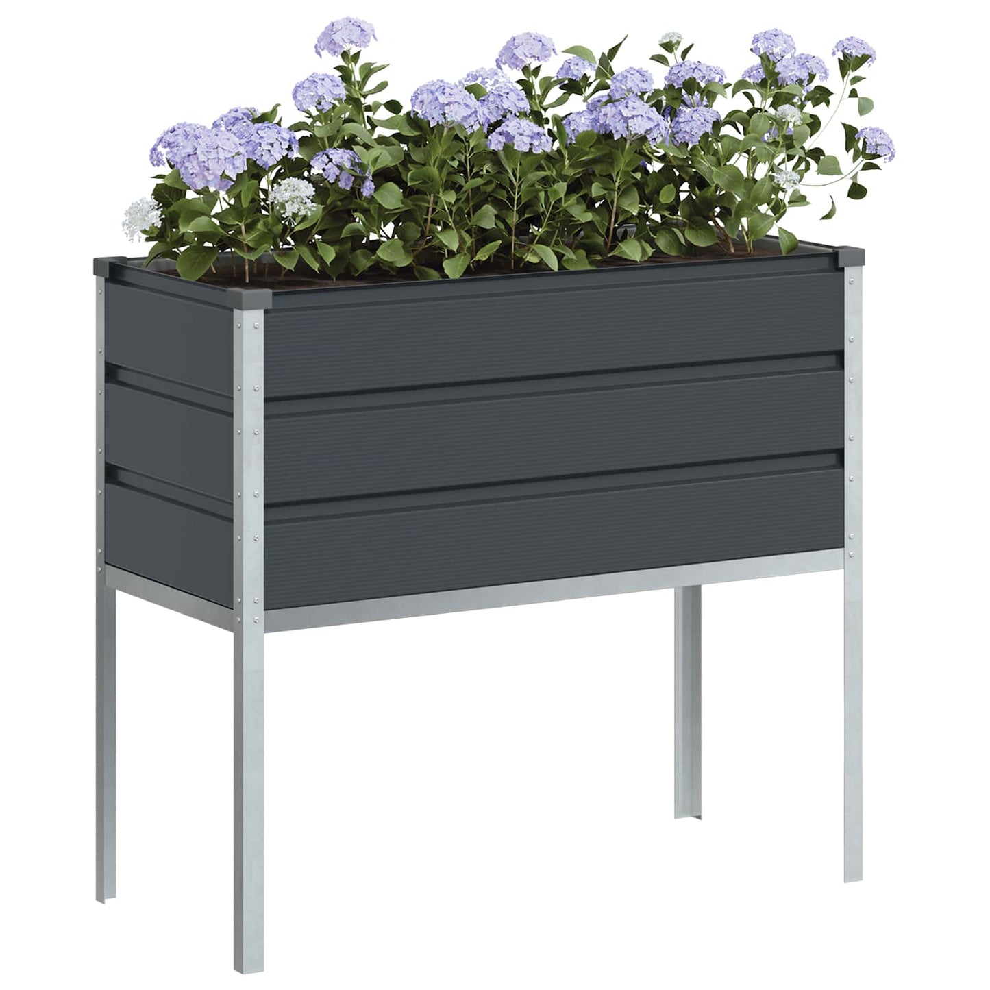 Plantenbak Antraciet 100 x 45 x 90 cm Gegalvaniseerd staal is nu te koop bij PeponiXL, paradijselijk wonen!