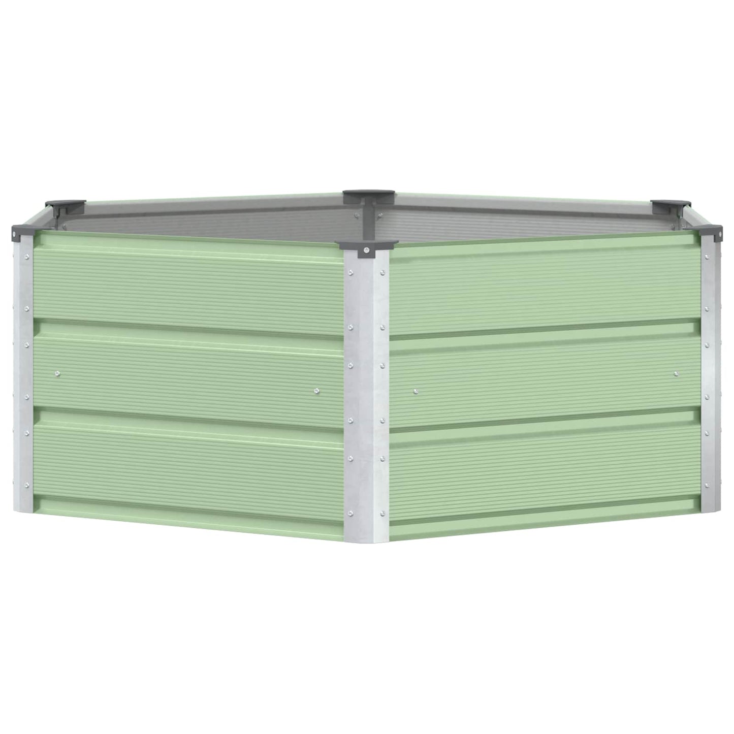 Plantenbak Pastel Groen 129 x 129 x 45 cm Staal is nu te koop bij PeponiXL, paradijselijk wonen!