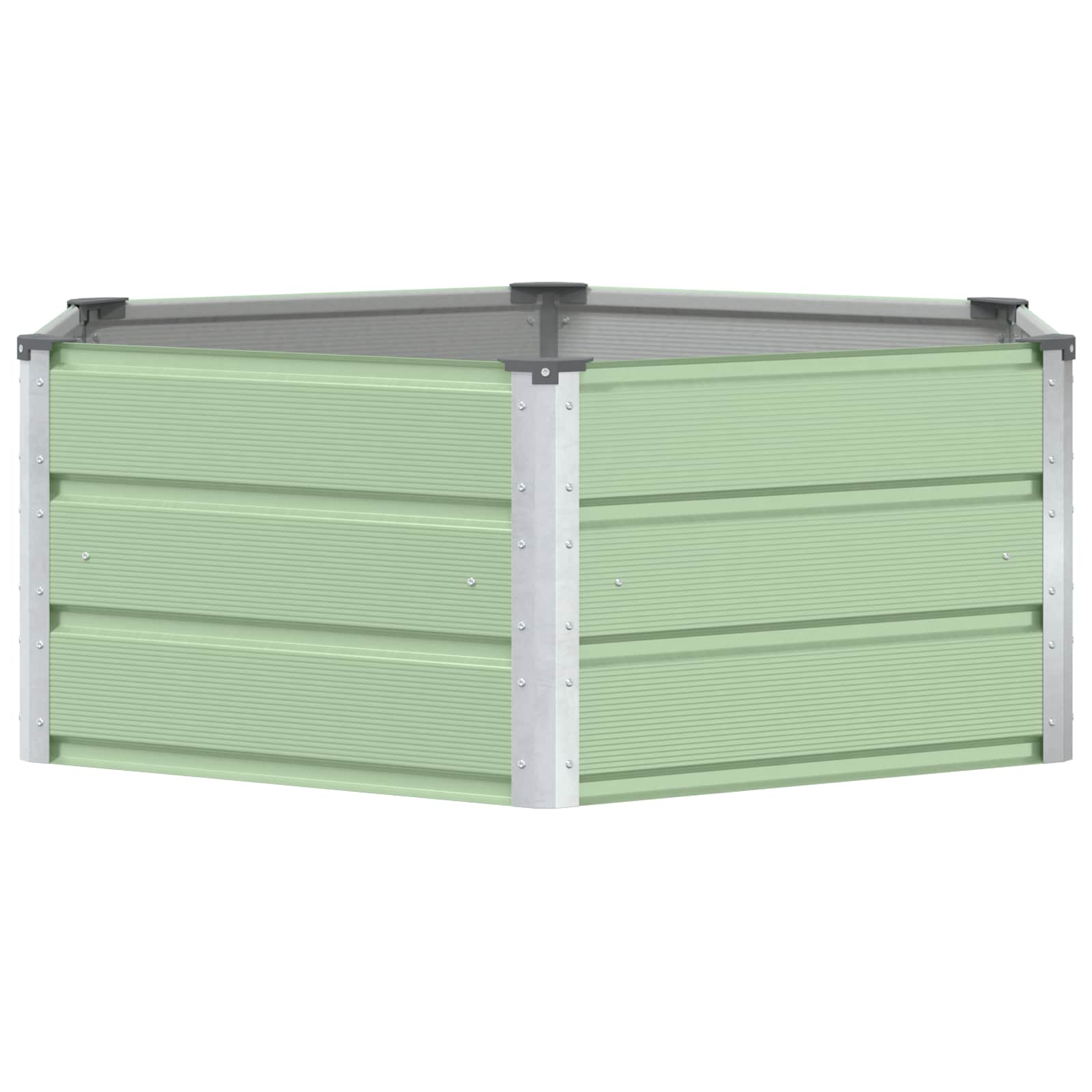 Plantenbak Pastel Groen 129 x 129 x 45 cm Staal is nu te koop bij PeponiXL, paradijselijk wonen!