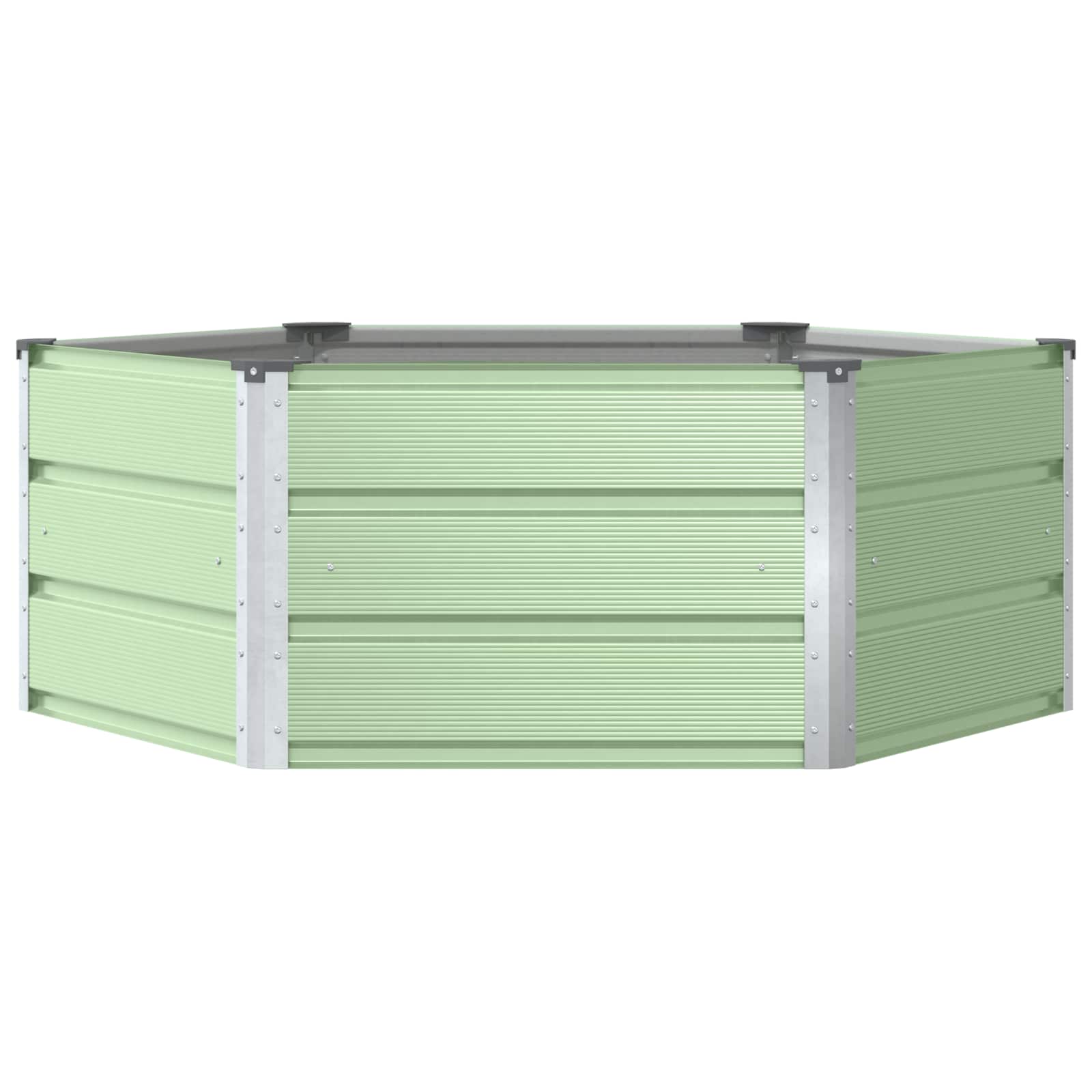 Plantenbak Pastel Groen 129 x 129 x 45 cm Staal is nu te koop bij PeponiXL, paradijselijk wonen!