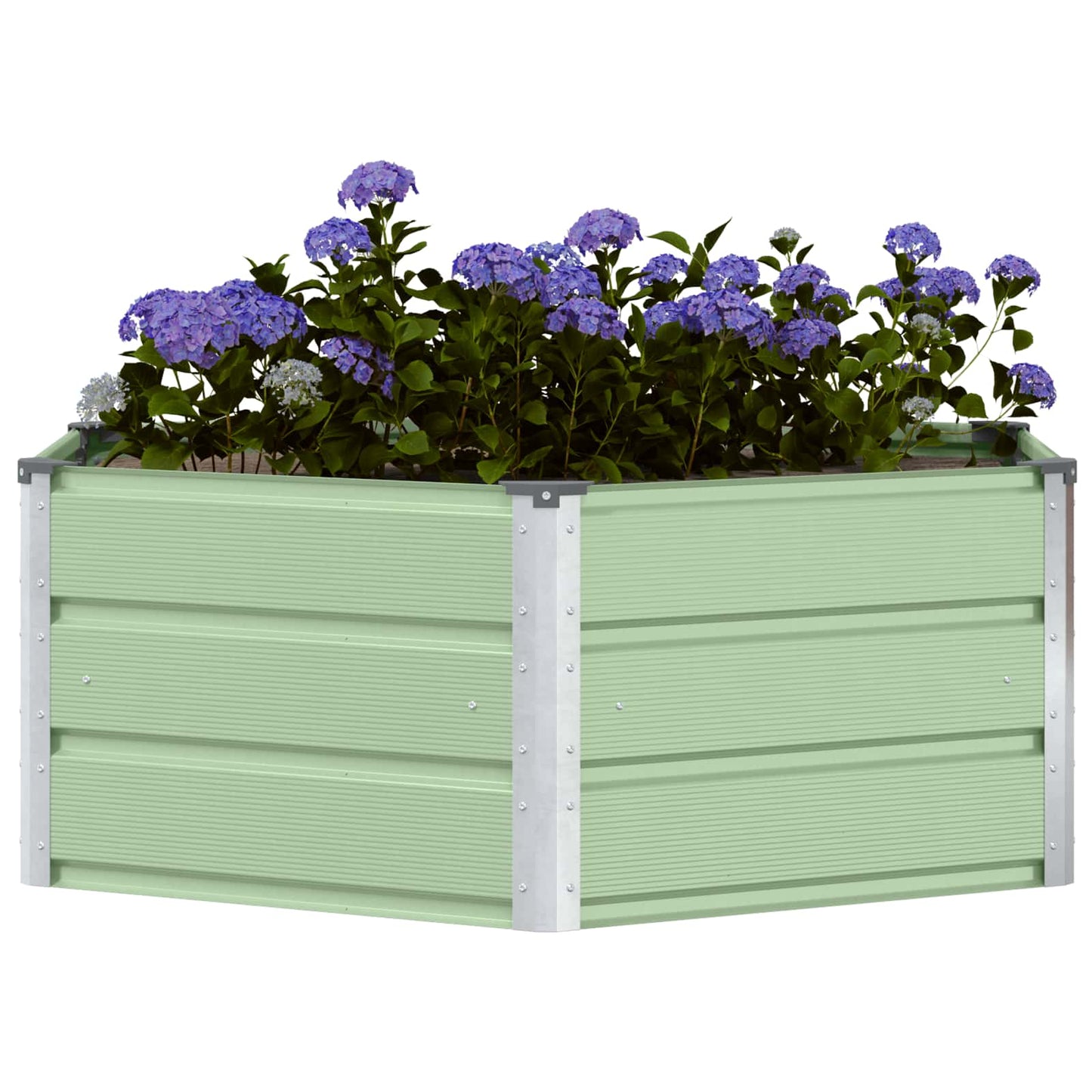 Plantenbak Pastel Groen 129 x 129 x 45 cm Staal is nu te koop bij PeponiXL, paradijselijk wonen!