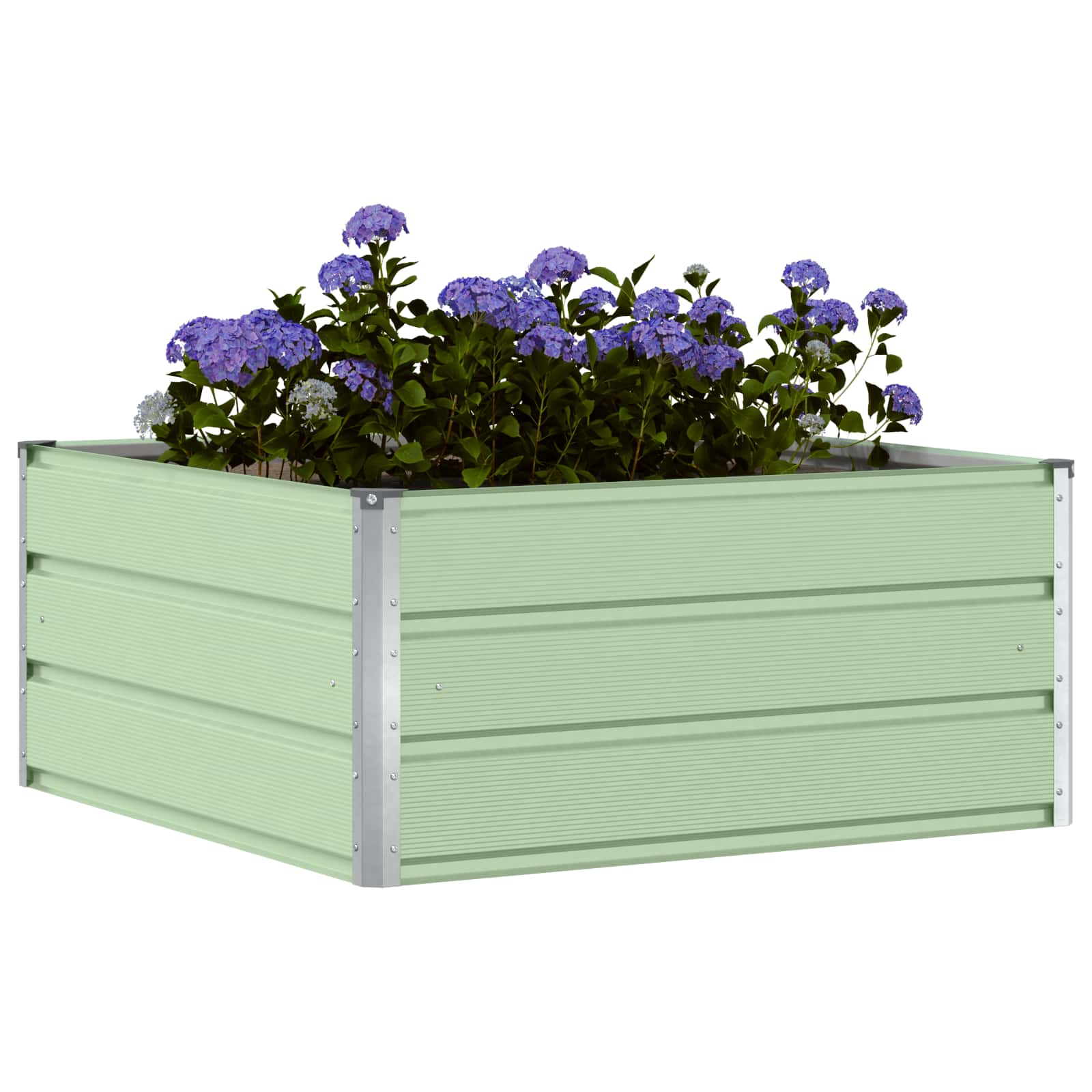 Plantenbak Pastelgroen 100 x 100 x 45 cm Staal is nu te koop bij PeponiXL, paradijselijk wonen!