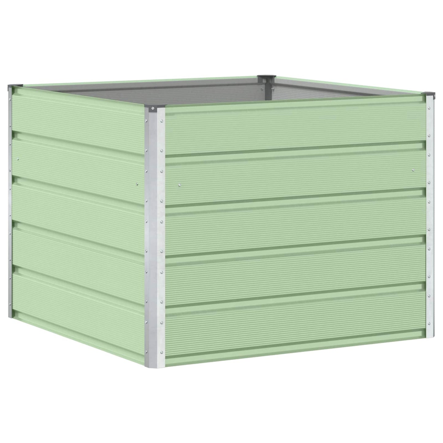 Plantenbak Pastelgroen 100 x 100 x 75 cm Staal is nu te koop bij PeponiXL, paradijselijk wonen!