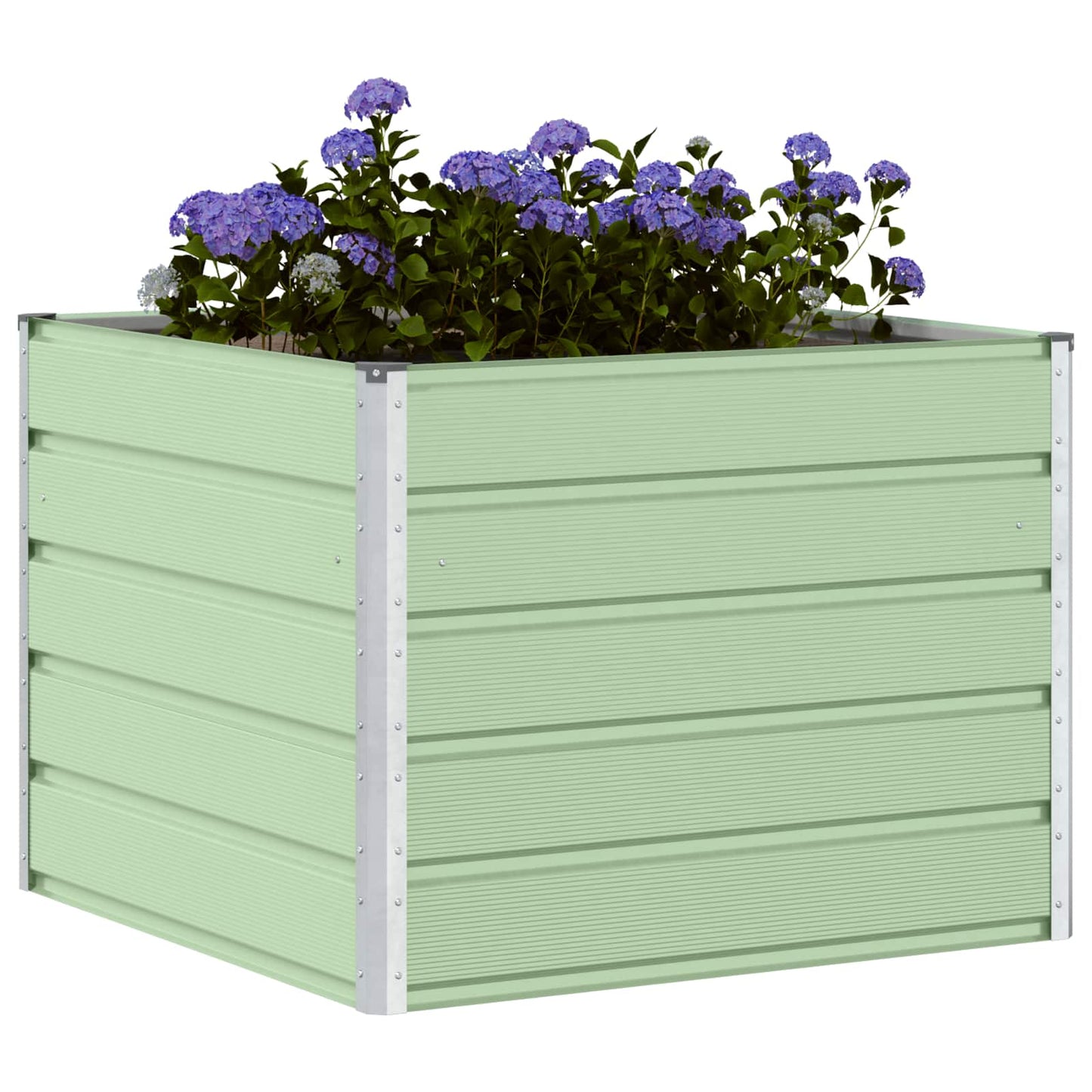 Plantenbak Pastelgroen 100 x 100 x 75 cm Staal is nu te koop bij PeponiXL, paradijselijk wonen!