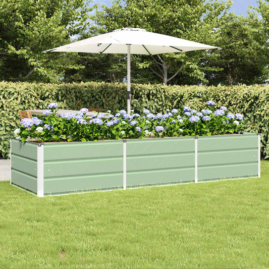 Plantenbak Groen 240 x 80 x 45 cm Staal is nu te koop bij PeponiXL, paradijselijk wonen!
