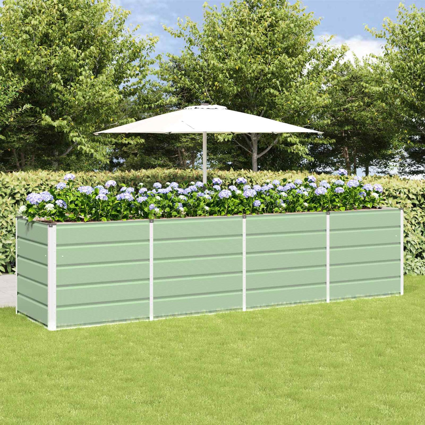 Plantenbak Groen 320 x 80 x 75 cm Staal is nu te koop bij PeponiXL, paradijselijk wonen!